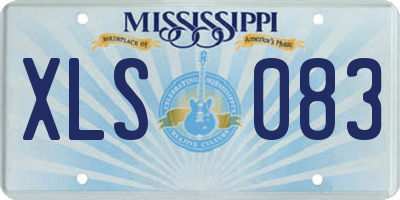 MS license plate XLS083