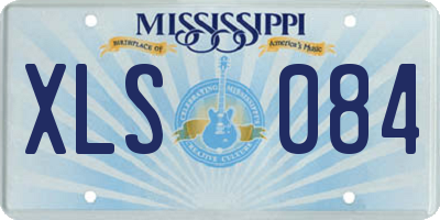 MS license plate XLS084