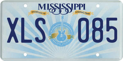 MS license plate XLS085