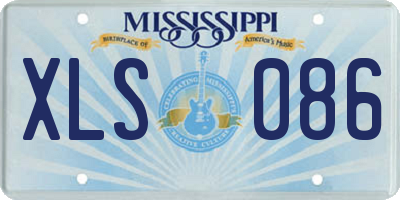 MS license plate XLS086