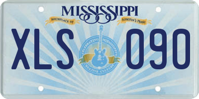 MS license plate XLS090