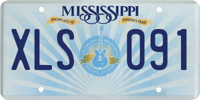 MS license plate XLS091