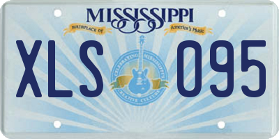 MS license plate XLS095