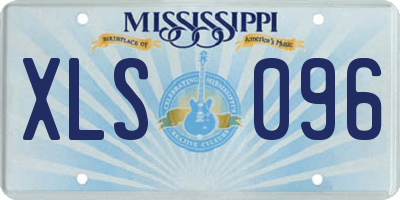 MS license plate XLS096