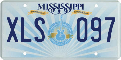 MS license plate XLS097