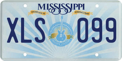 MS license plate XLS099