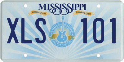 MS license plate XLS101