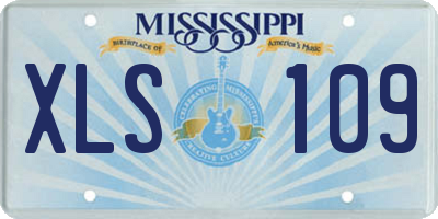 MS license plate XLS109