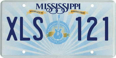 MS license plate XLS121