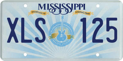 MS license plate XLS125