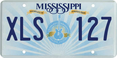 MS license plate XLS127
