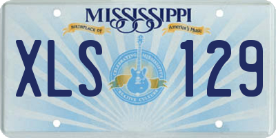 MS license plate XLS129