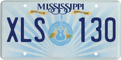 MS license plate XLS130