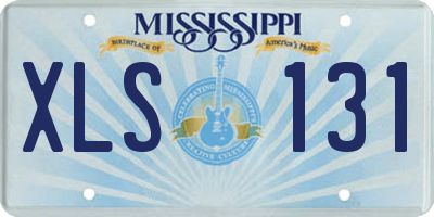 MS license plate XLS131