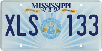 MS license plate XLS133