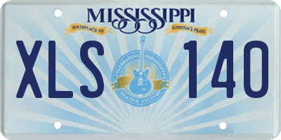 MS license plate XLS140