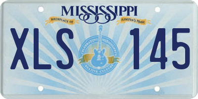 MS license plate XLS145