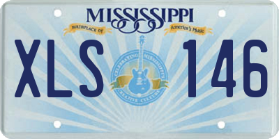 MS license plate XLS146