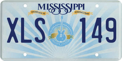 MS license plate XLS149