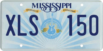 MS license plate XLS150