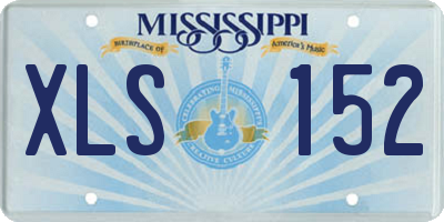 MS license plate XLS152