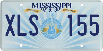 MS license plate XLS155