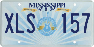 MS license plate XLS157