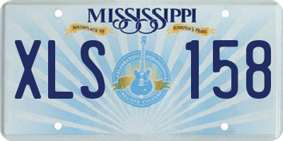 MS license plate XLS158