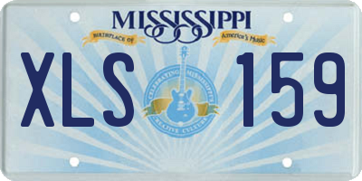 MS license plate XLS159