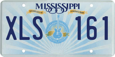 MS license plate XLS161