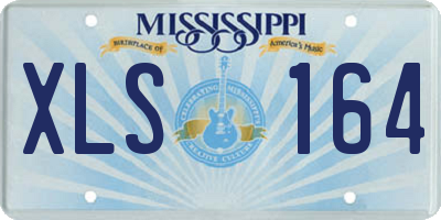 MS license plate XLS164