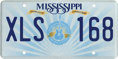 MS license plate XLS168