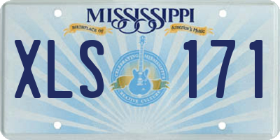 MS license plate XLS171