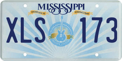 MS license plate XLS173