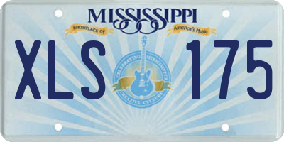 MS license plate XLS175
