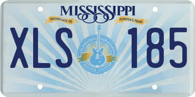 MS license plate XLS185