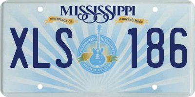 MS license plate XLS186