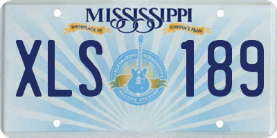 MS license plate XLS189