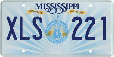 MS license plate XLS221