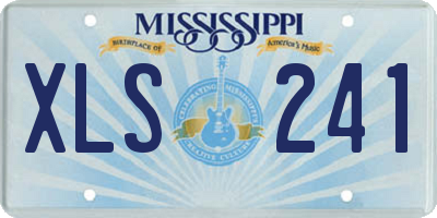 MS license plate XLS241
