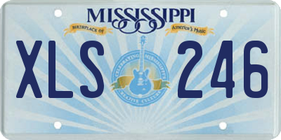 MS license plate XLS246
