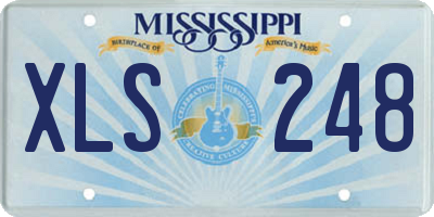 MS license plate XLS248