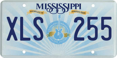 MS license plate XLS255