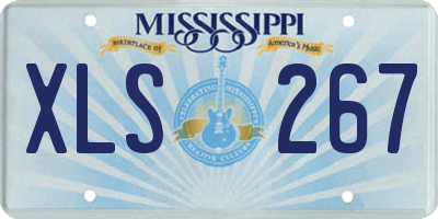 MS license plate XLS267