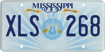 MS license plate XLS268