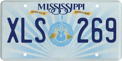 MS license plate XLS269