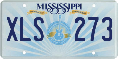 MS license plate XLS273