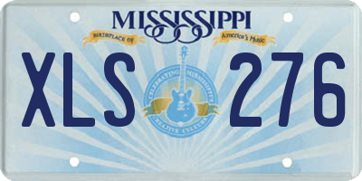 MS license plate XLS276