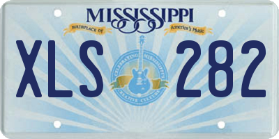 MS license plate XLS282