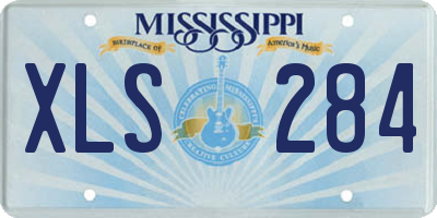 MS license plate XLS284